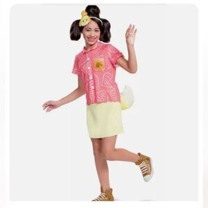 Animal Crossing Isabelle Costume Girl Dress Headband XL 14-16 NEW Halloween